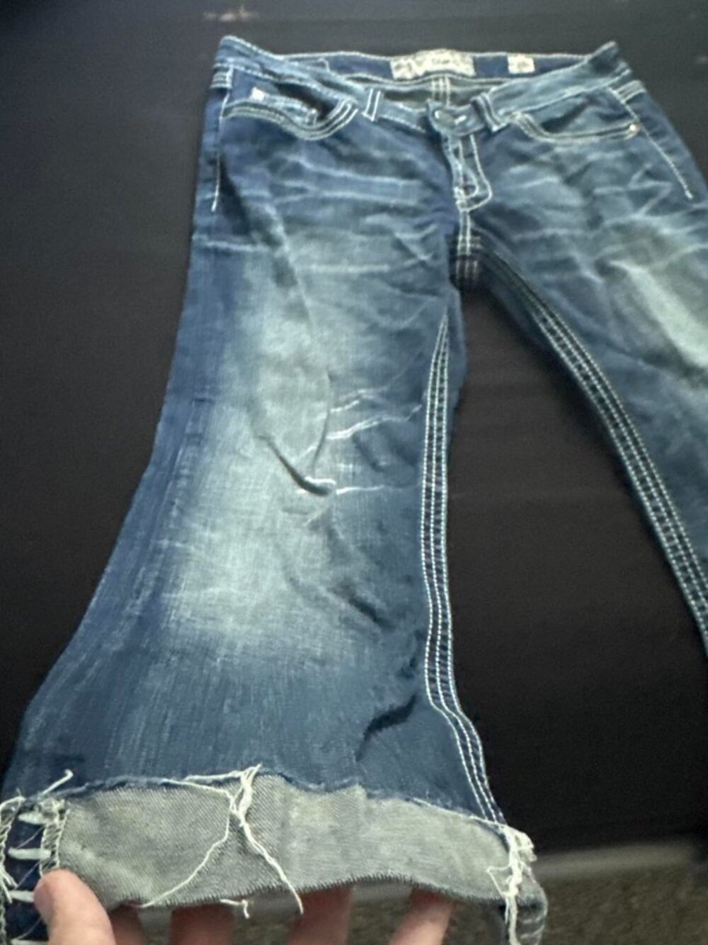 BKE Women's Navy and Blue Jeans